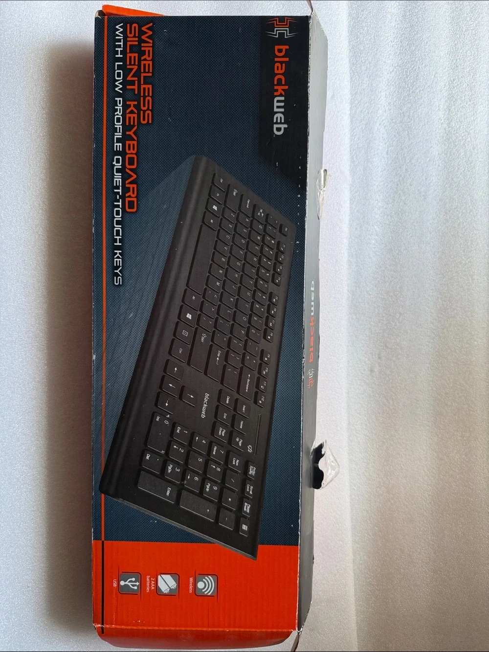 Blackweb Wireless Silent Keyboard - Black